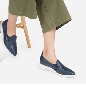 Everlane The Leather Street Shoe Blue Size 8